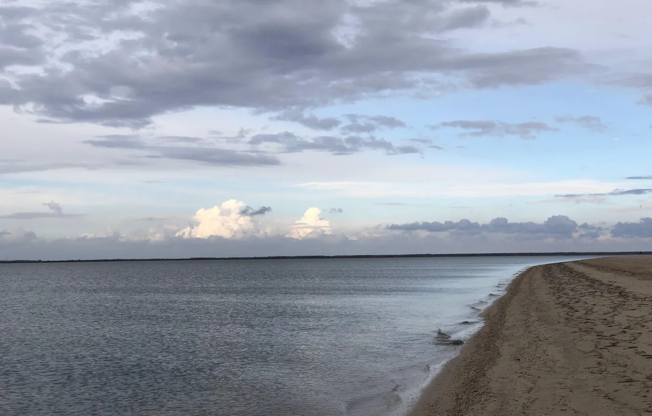 Photo wallpaper clouds, curtains, Azov