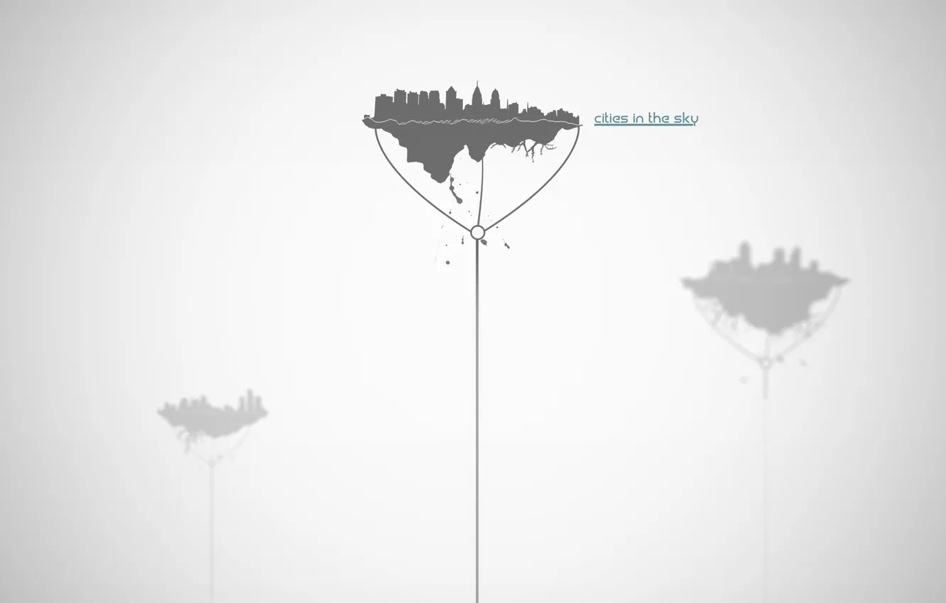 Photo wallpaper city, abstract, Cities