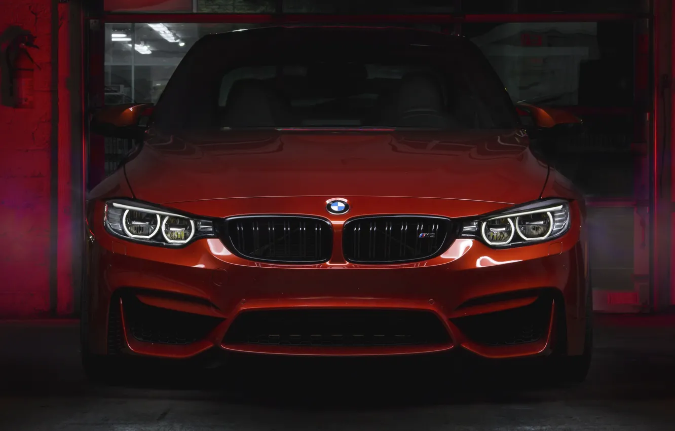 Photo wallpaper BMW, Front, RED, F80