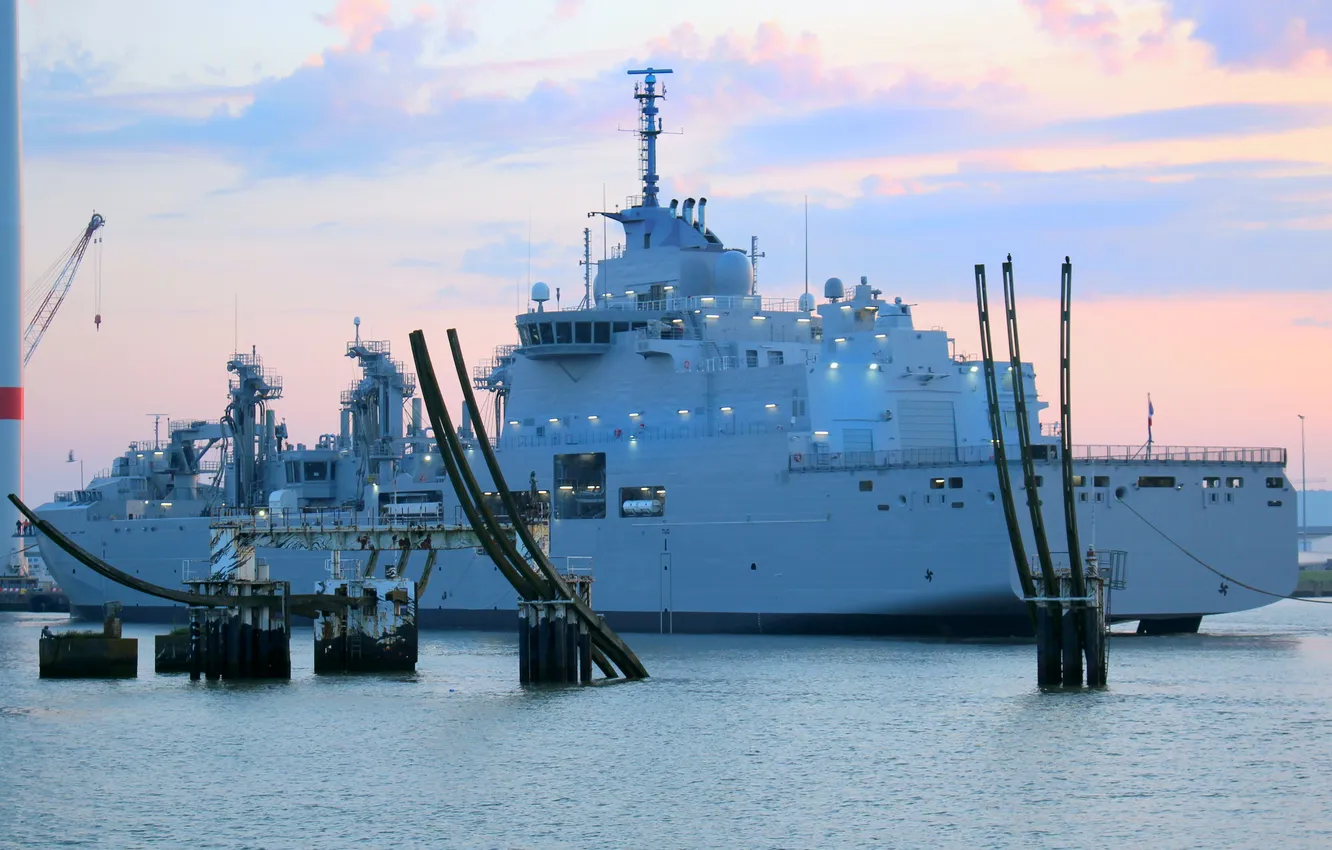 Photo wallpaper French Navy, security ship, Jacques Stosskopf