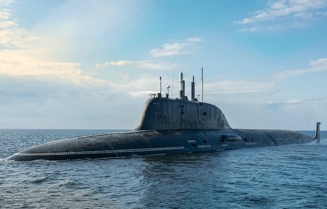 Photo wallpaper submarine, multipurpose, atomic, project 855m