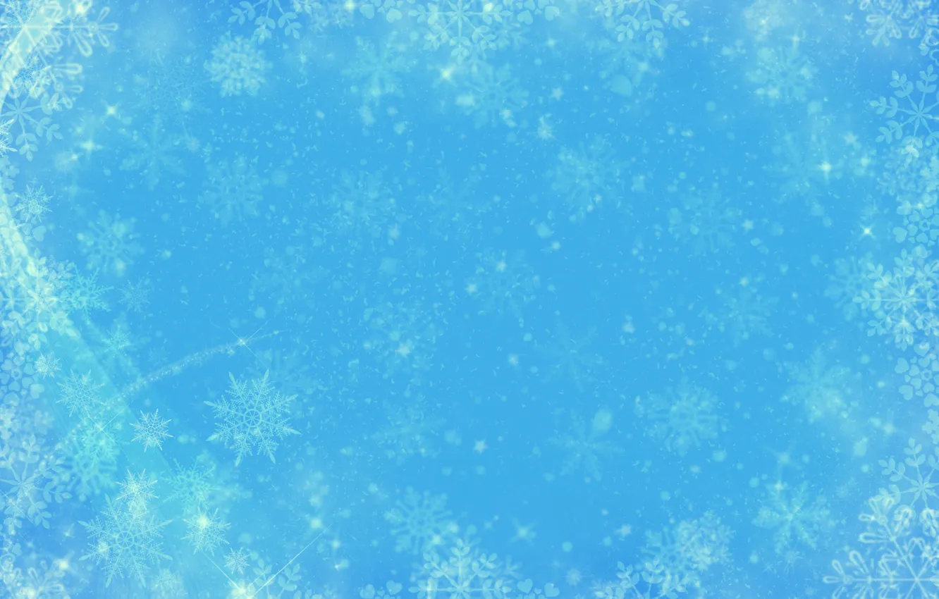 Photo wallpaper winter, snow, snowflakes, texture, Christmas, New year, snowfall, blue background