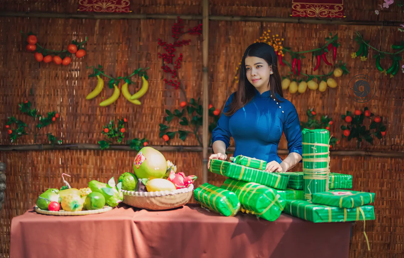 Photo wallpaper China, girl, sexy, girls, woman, model, asian, cute