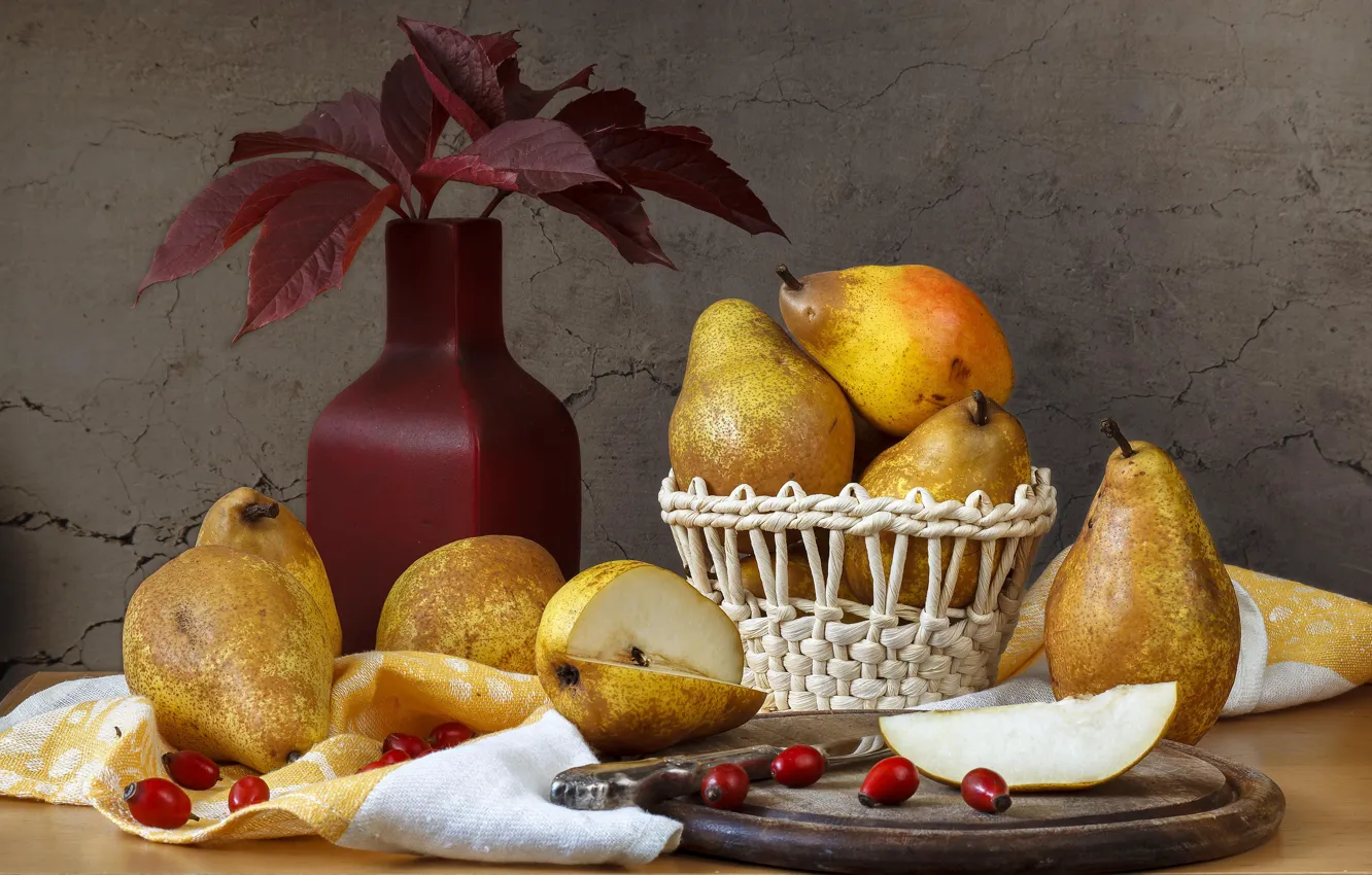 Photo wallpaper autumn, briar, pear