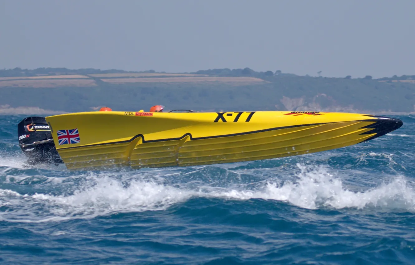 Photo wallpaper race, boat, speed