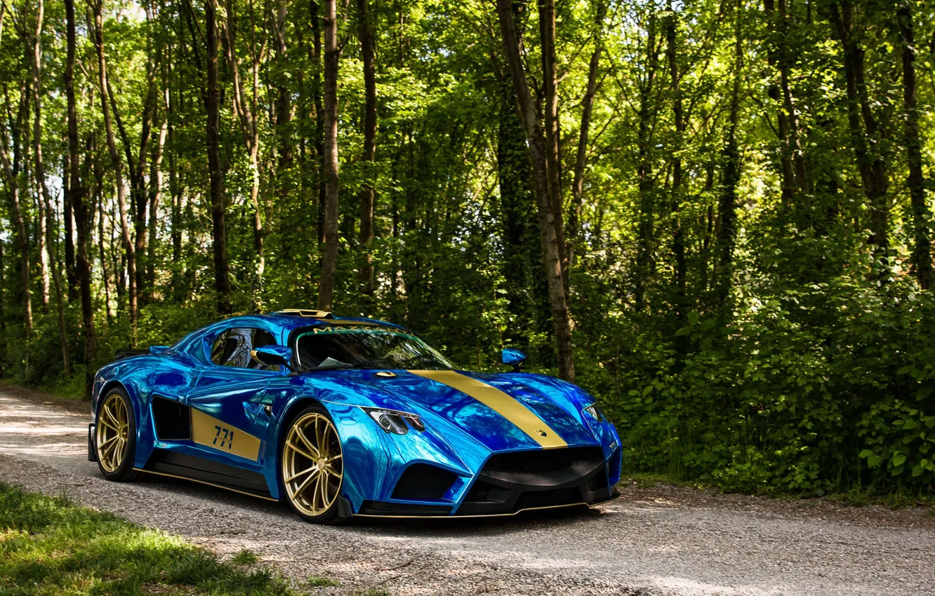 Photo wallpaper blue, Mazzanti, Evantra, 771
