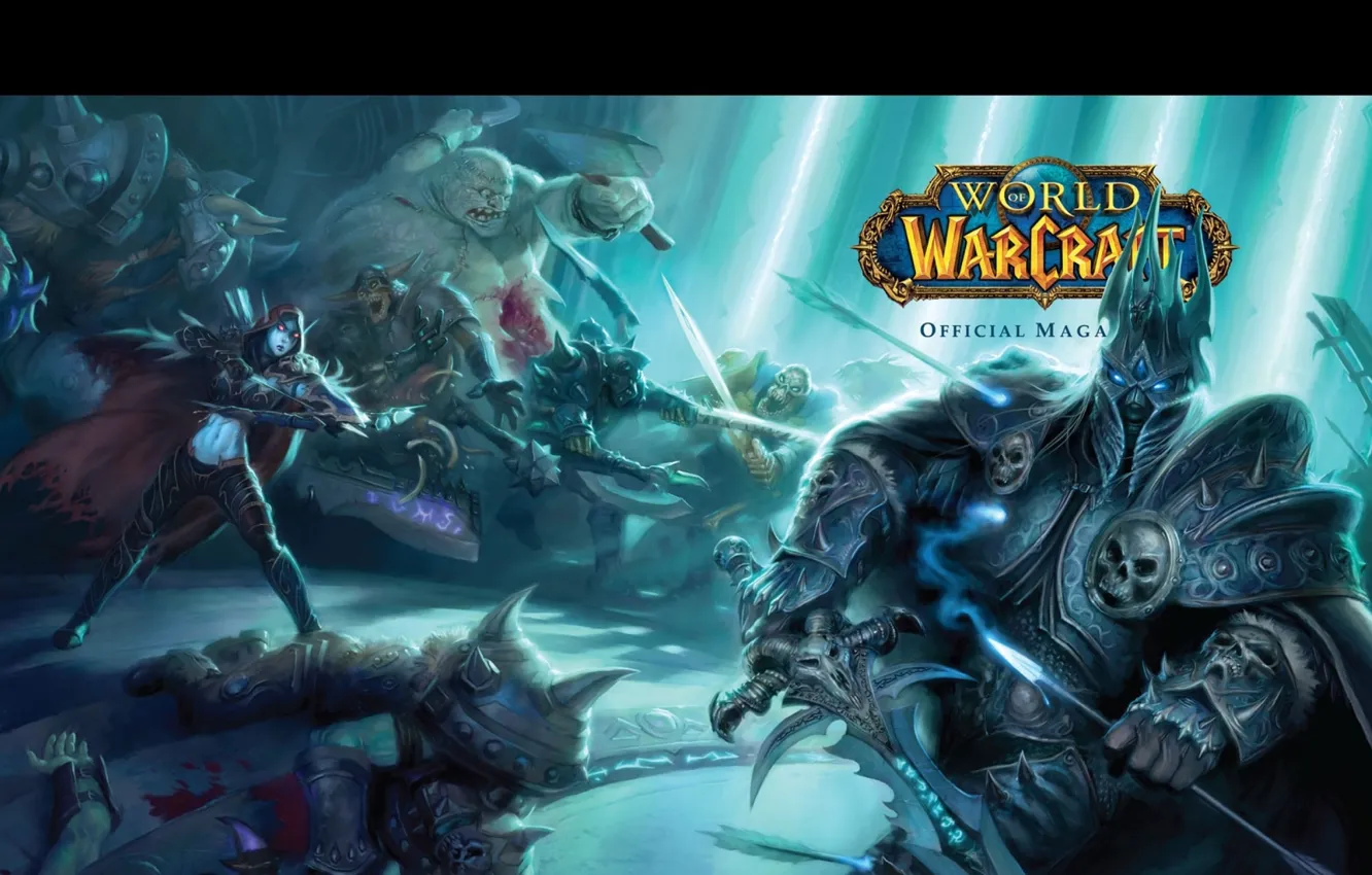 Photo wallpaper World of Warcraft, Lich King, wow, undead, Silvana, Arthas, Arthas Menethil, The Lich king