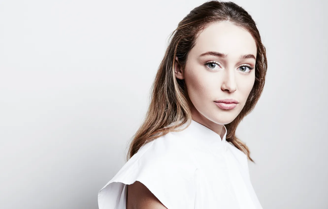 Photo wallpaper background, portrait, actress, hairstyle, brown hair, Maarten de Boer, Alycia Debnam-Carey, Alicia Debnam Keri