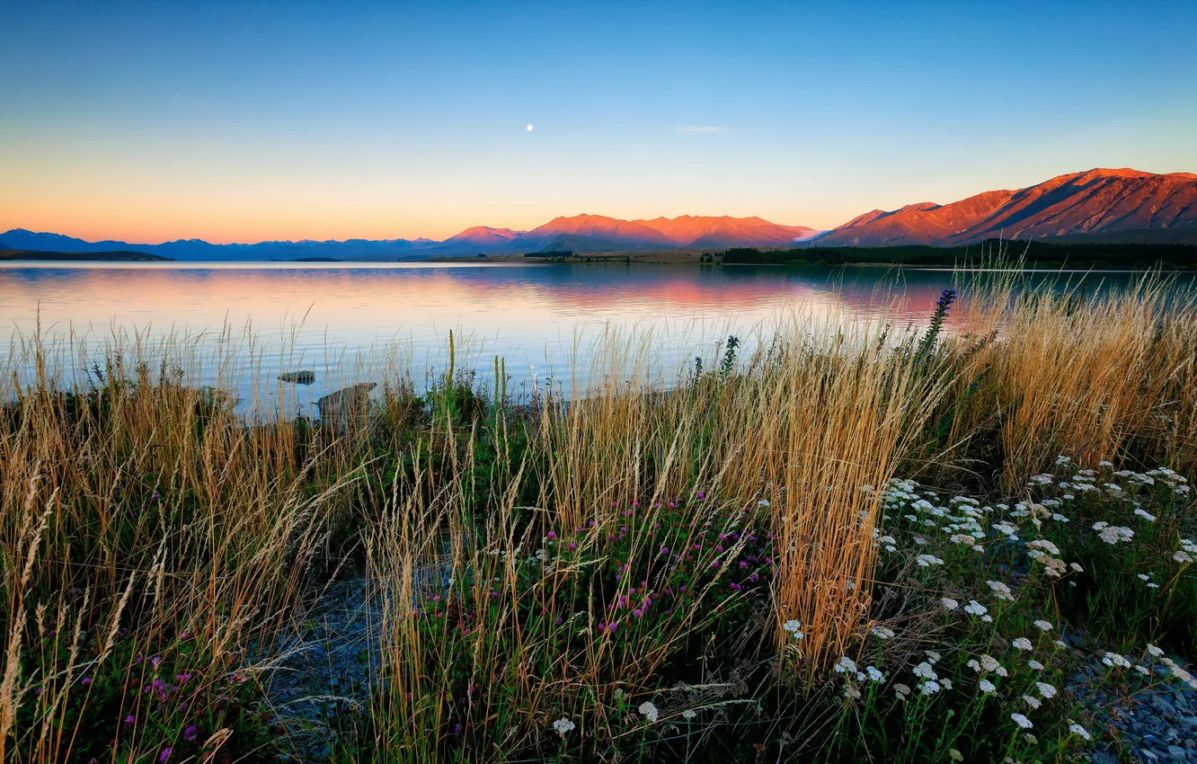 Photo wallpaper landscape, nature, lake