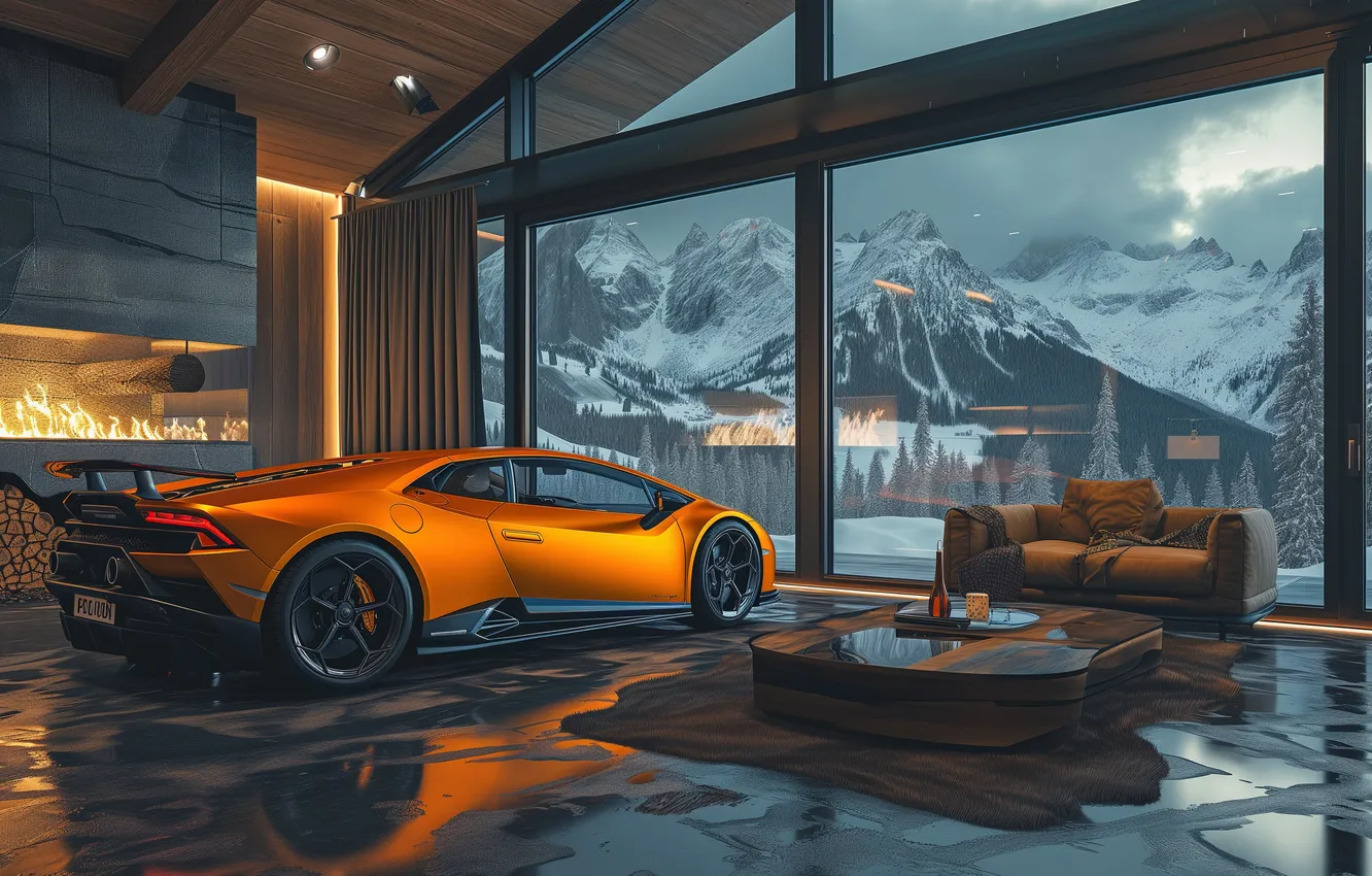 Photo wallpaper car, Lamborghini, wallpaper, High Definition
