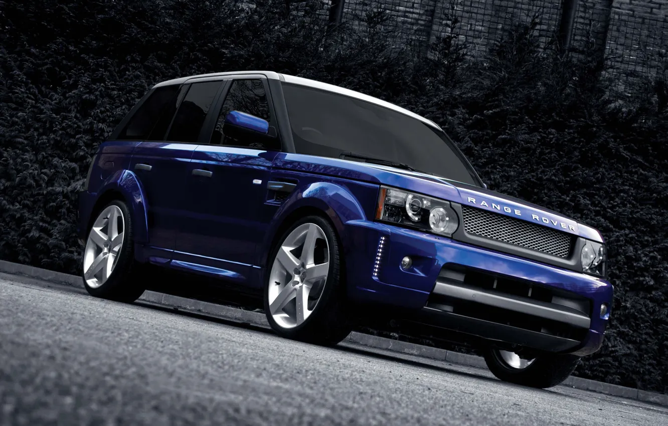 Photo wallpaper blue, drives, range rover sport, kahn