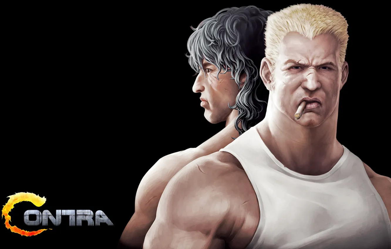 Photo wallpaper game, soldier, retro, NES, Nintendo, cigar, arcade, 1987