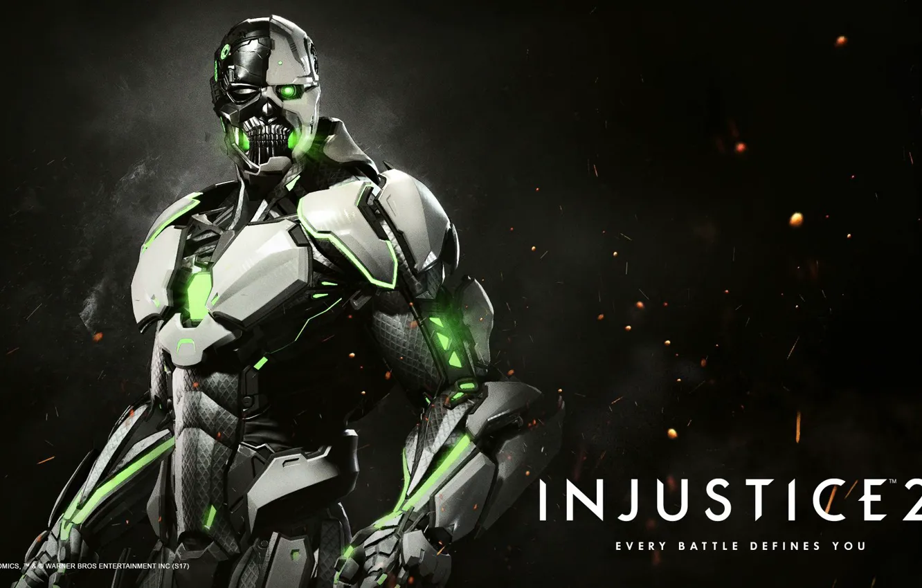 Photo wallpaper sake, armor, cyborg, NetherRealm Studios, Victor Stone, Injustice 2