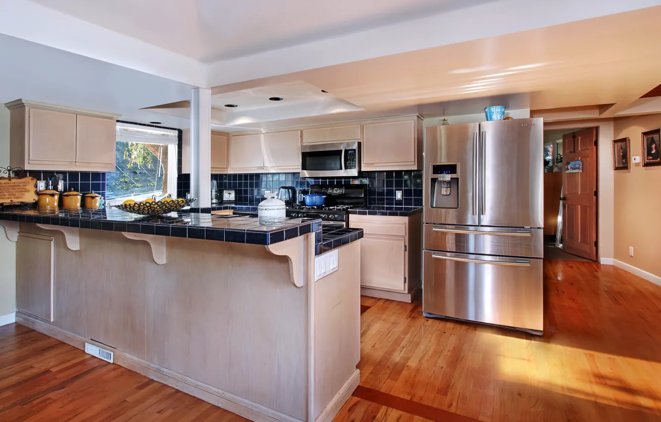 Photo wallpaper design, photo, interior, kitchen