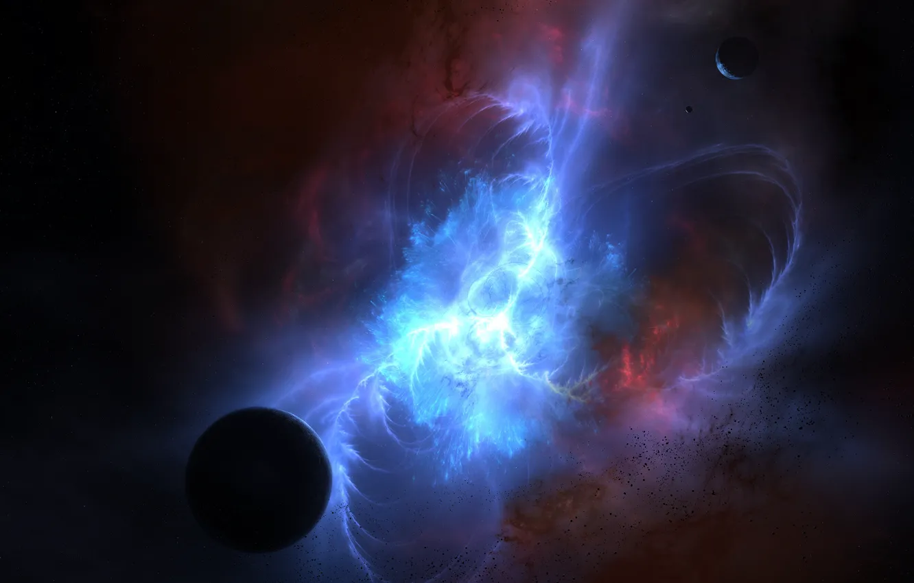 Photo wallpaper light, pulsar