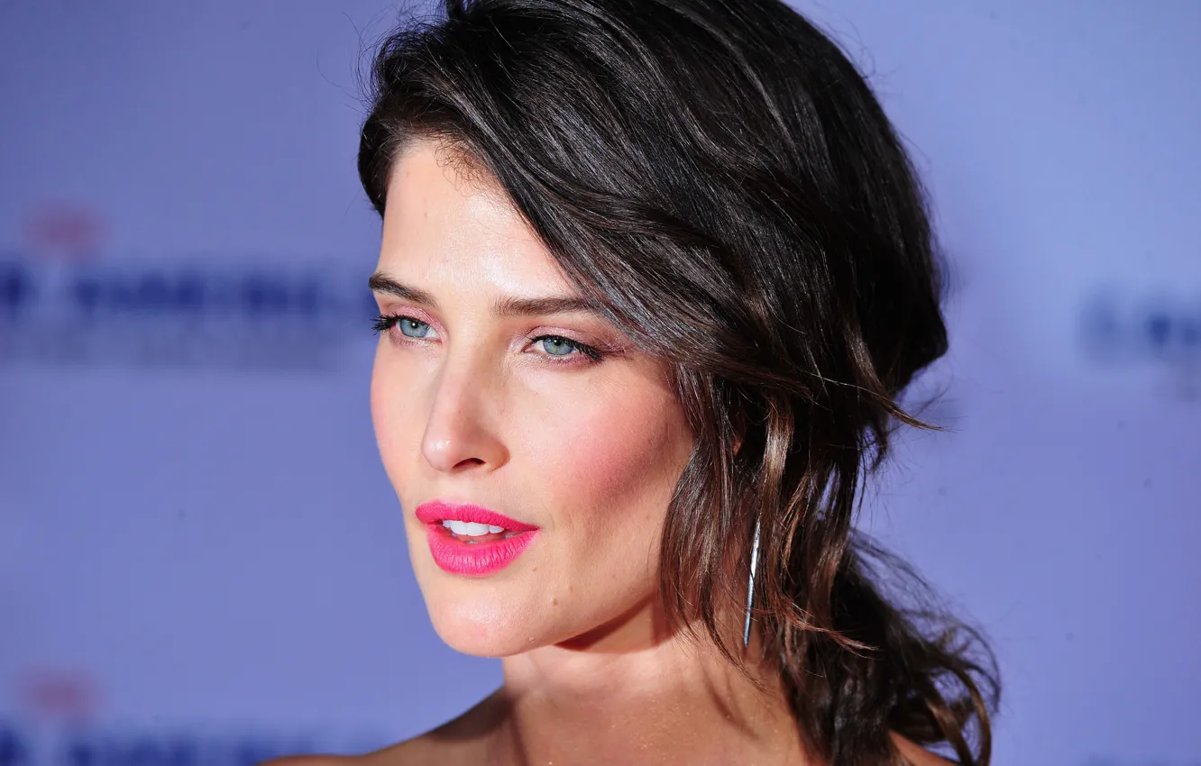Photo wallpaper look, pose, portrait, makeup, actress, photoshoot, hair, Cobie Smulders