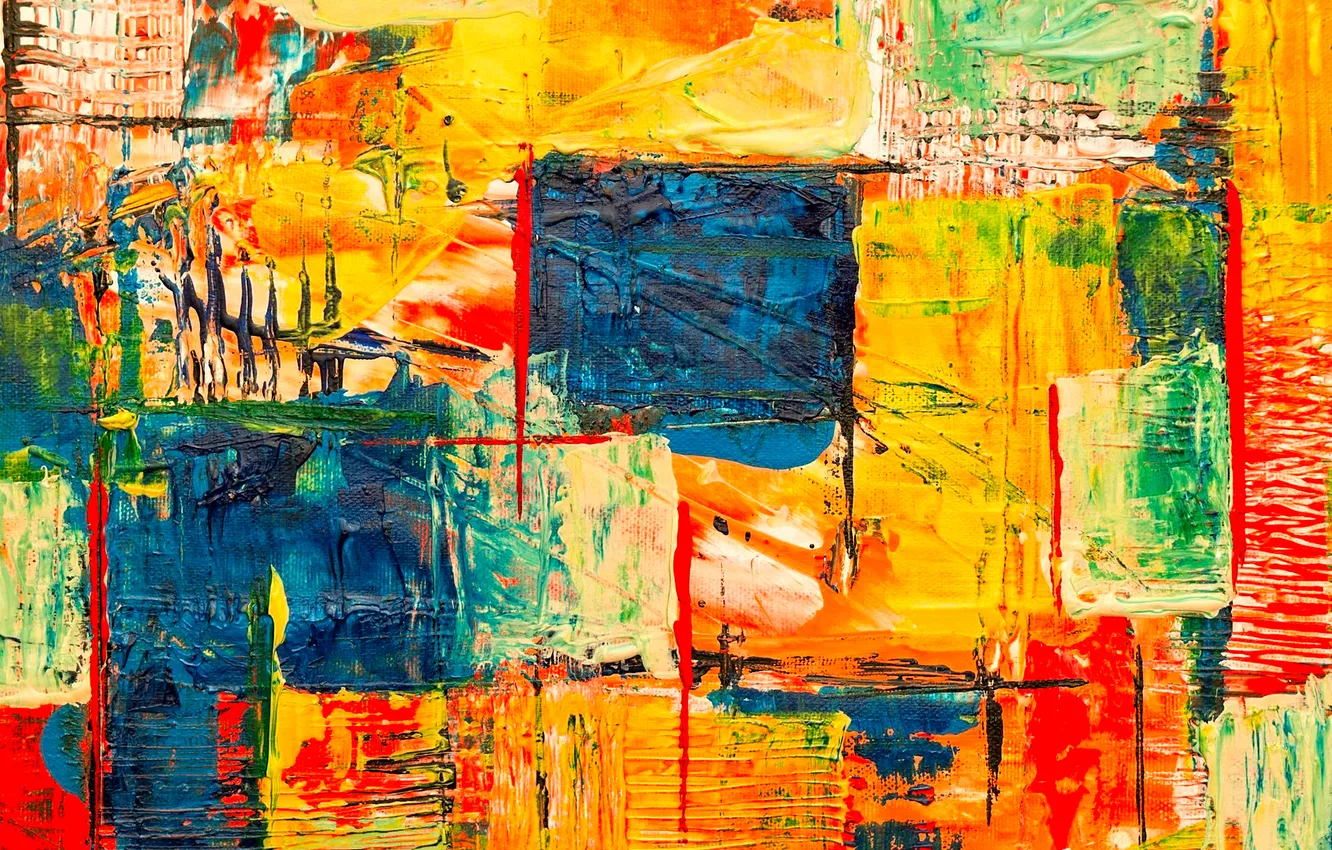 Photo wallpaper abstract, painting, colour