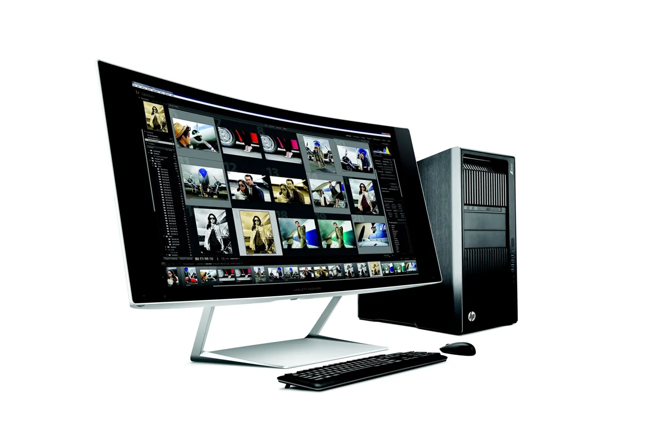 Photo wallpaper computer, CPU, monitor, PC, HP, HP Z840 Desktop Workstation, workstation, HP Z840 Workstation