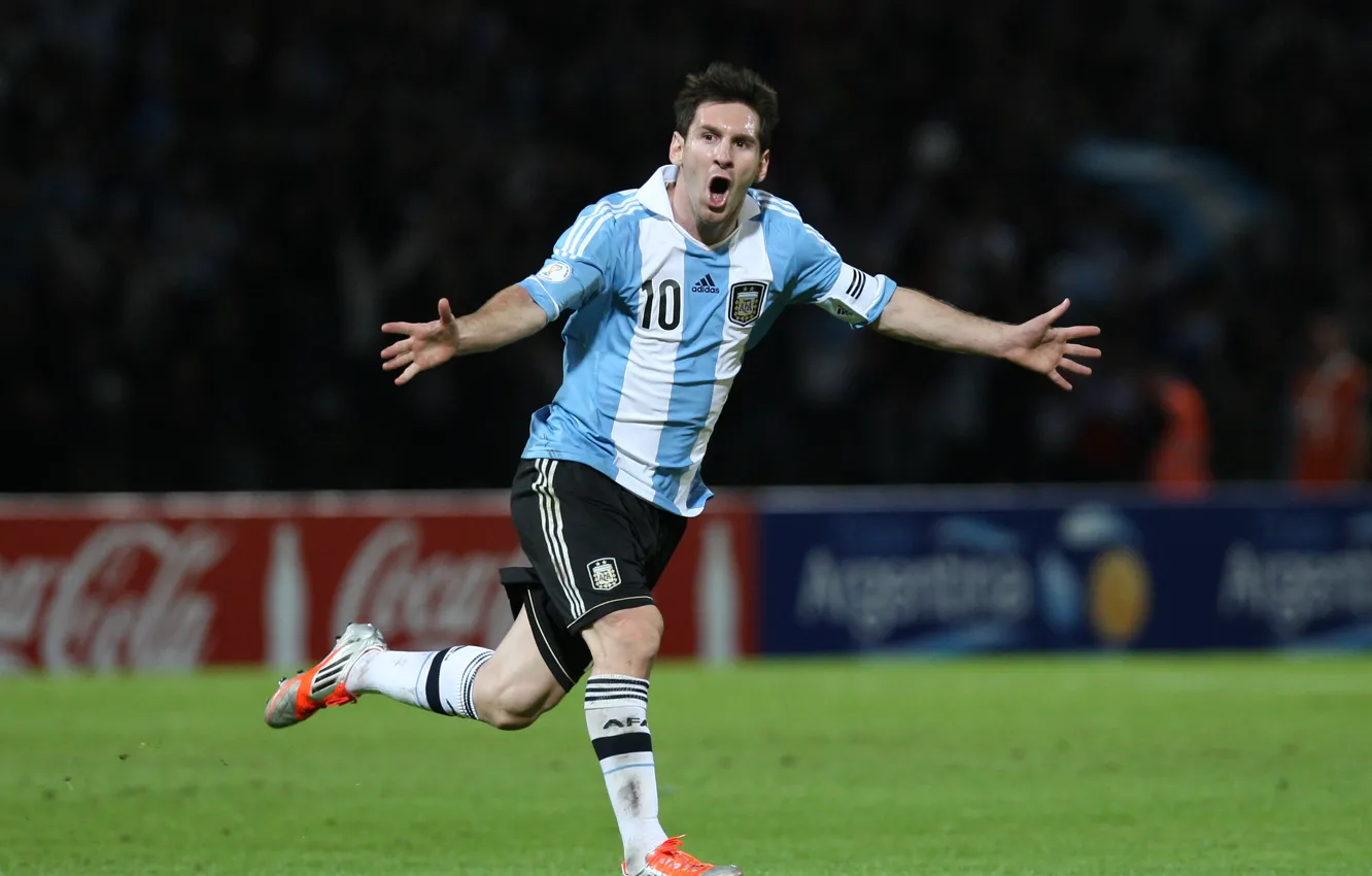 Photo wallpaper football, Argentina, goal, football, Lionel Messi, Leopard, team, Messi