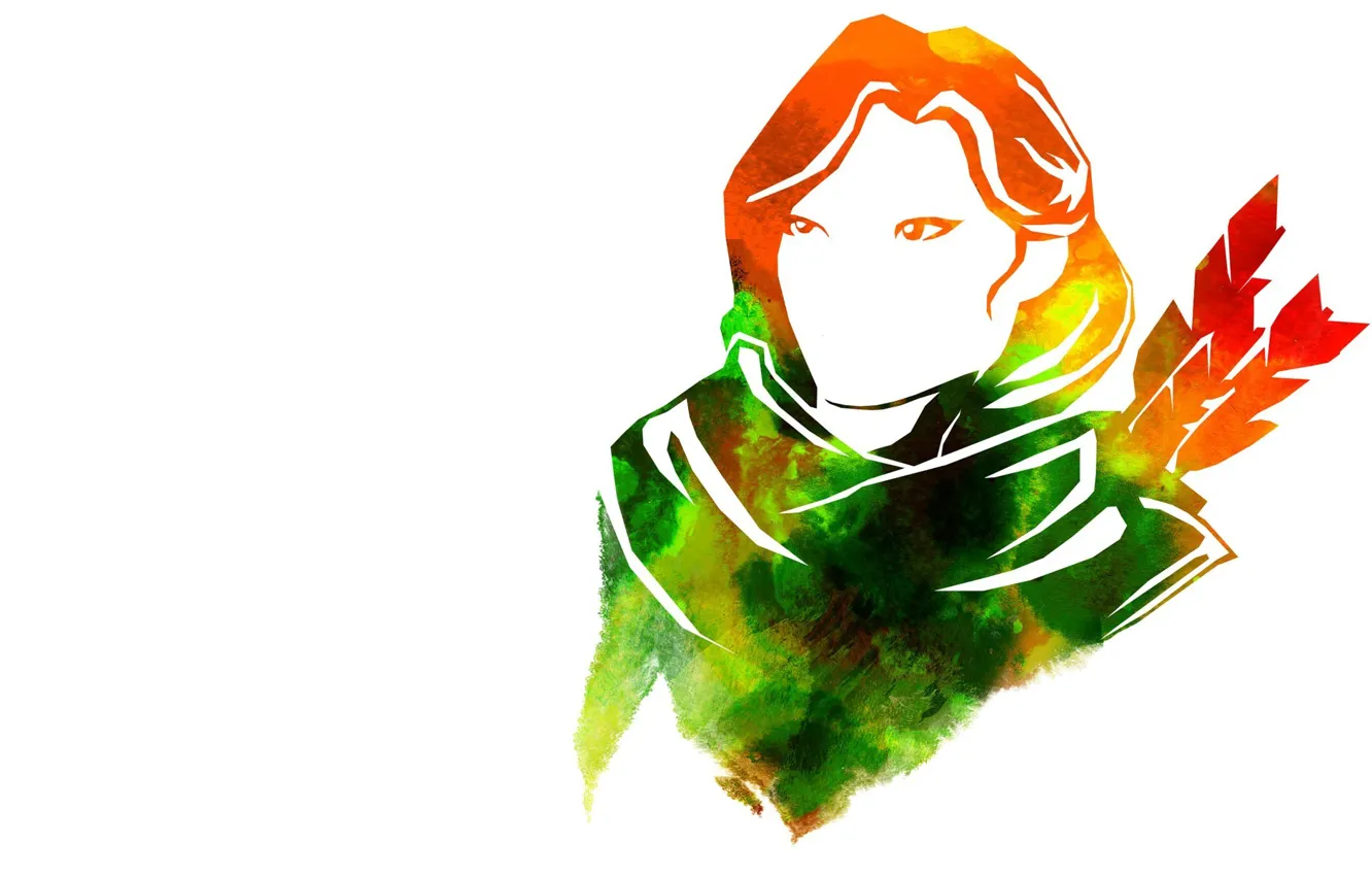 Photo wallpaper Archer, dota 2, Minimalism, windrunner, windranger