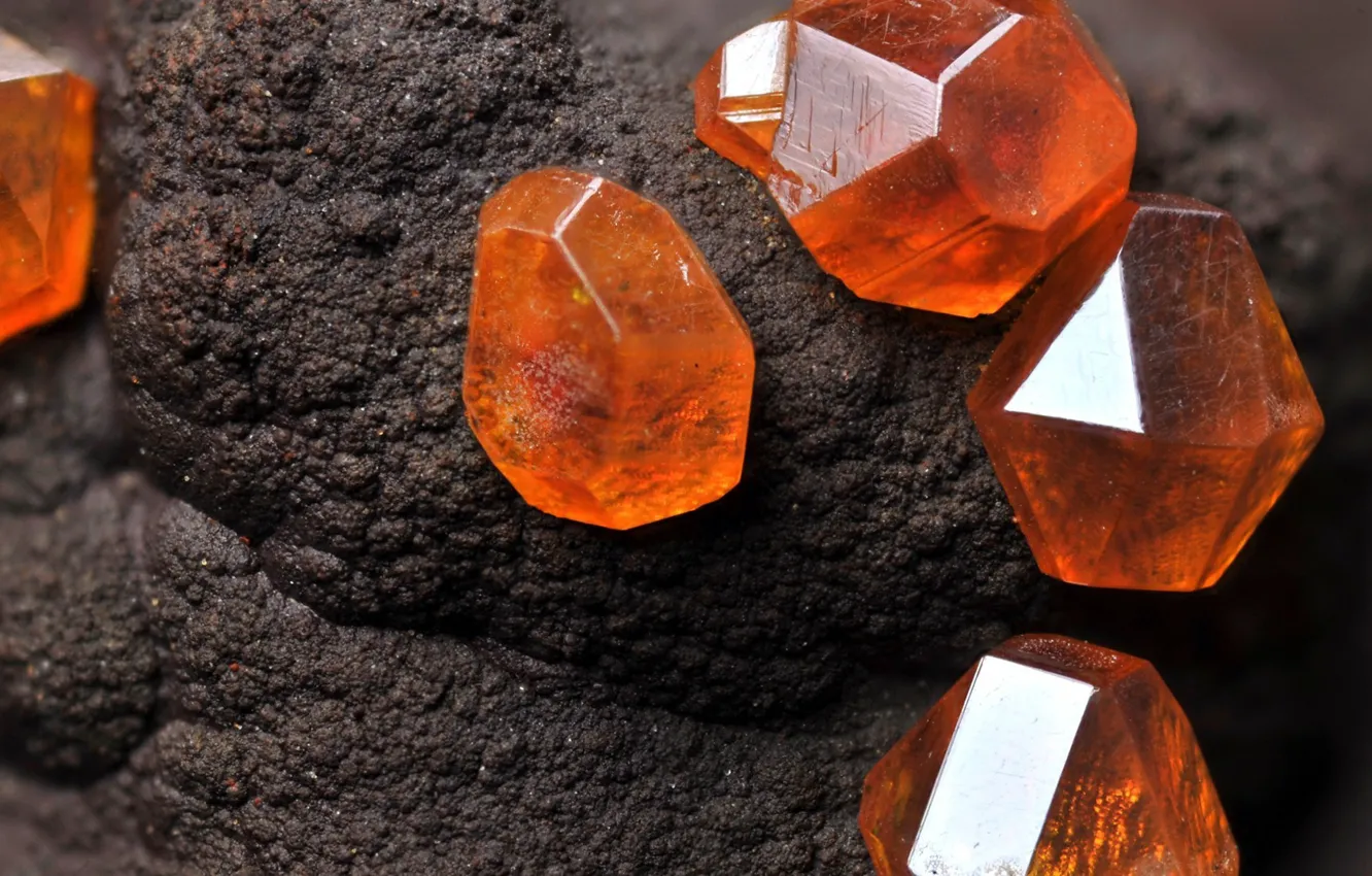Photo wallpaper stones, amber, minerals