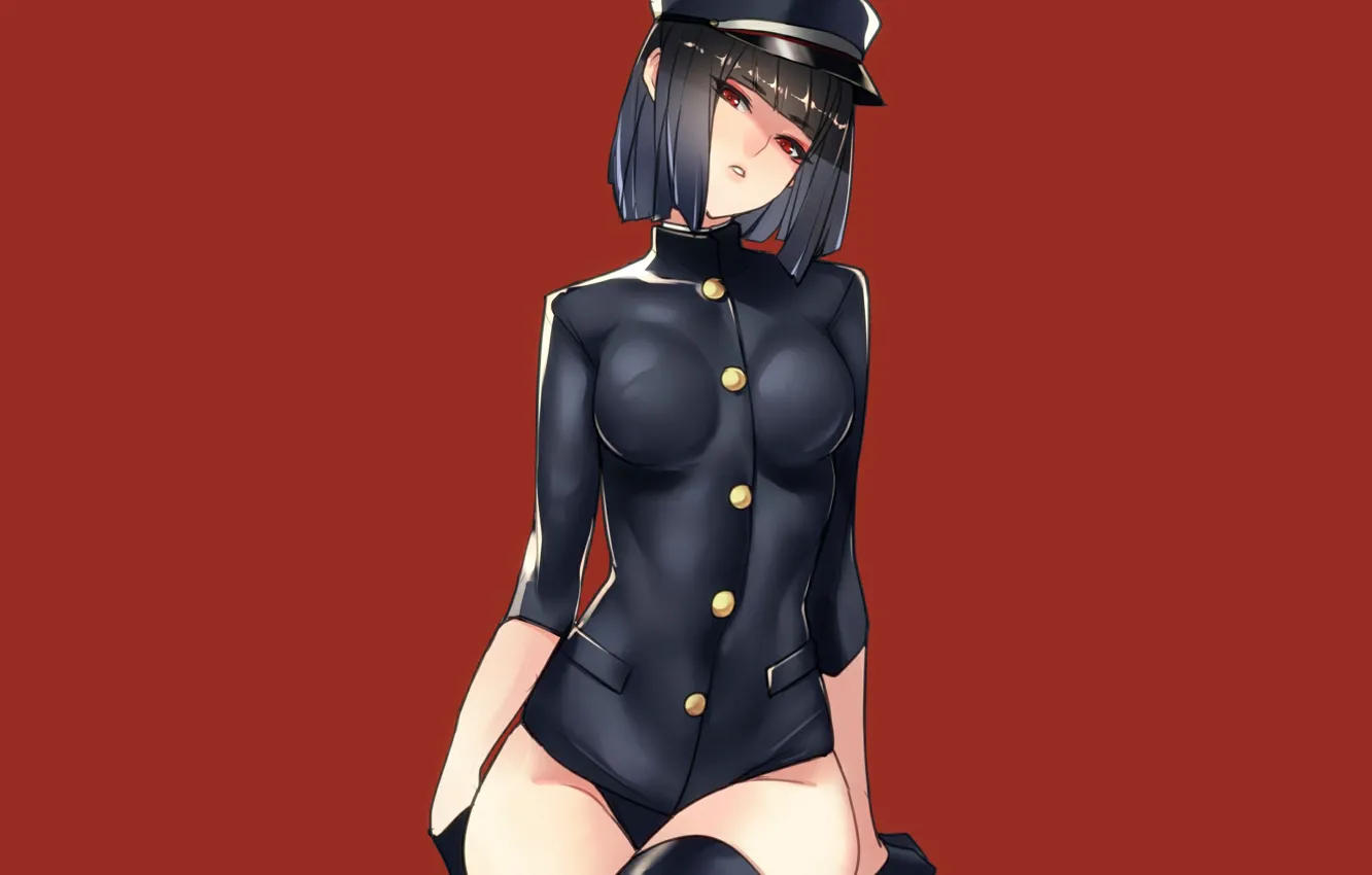 Photo wallpaper girl, sexy, lingerie, panties, thighhighs, boobs, anime, beautiful