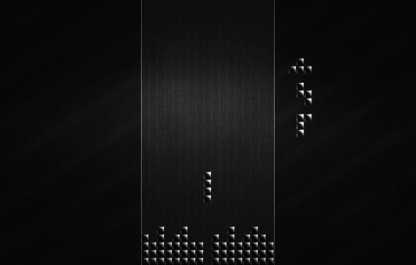 Photo wallpaper black, black, tetris, Tetris. the game