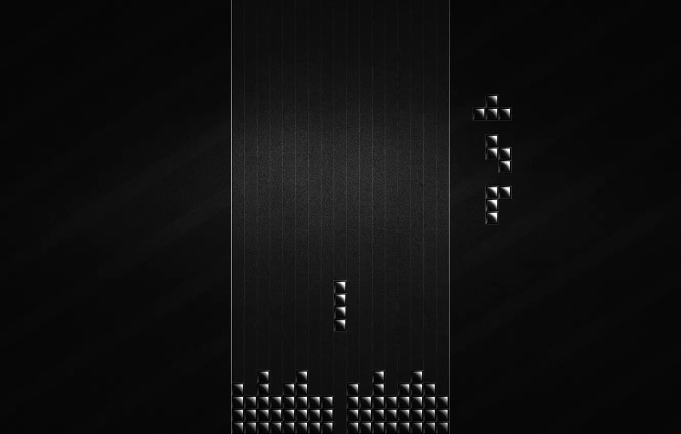 Photo wallpaper black, black, Tetris, Tetris. the game