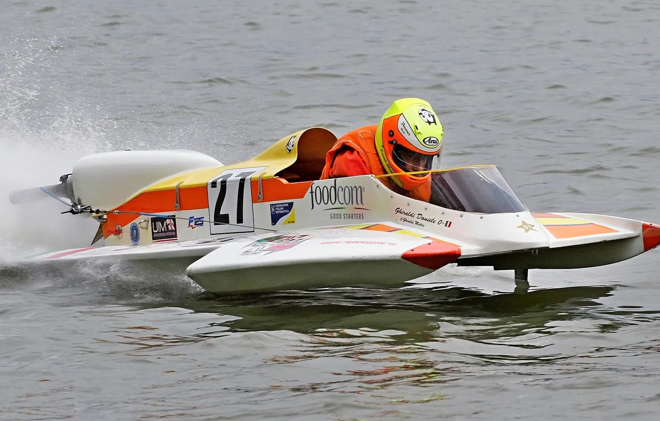 Photo wallpaper race, boat, speed