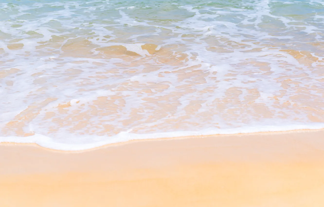 Photo wallpaper sand, sea, wave, beach, summer, shore, summer, beach