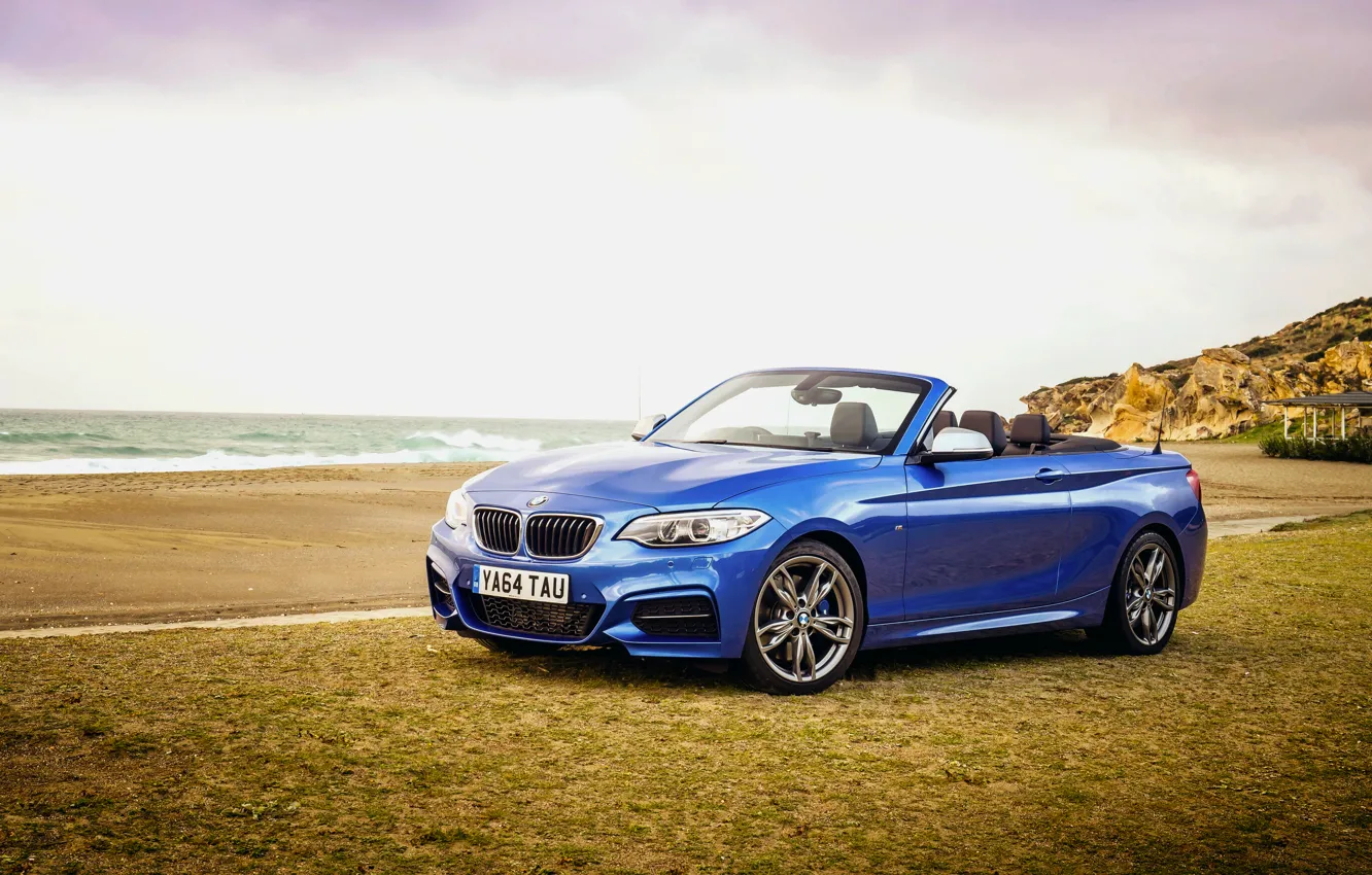 Photo wallpaper BMW, BMW, convertible, Cabrio, UK-spec, 2015, M235i, F23