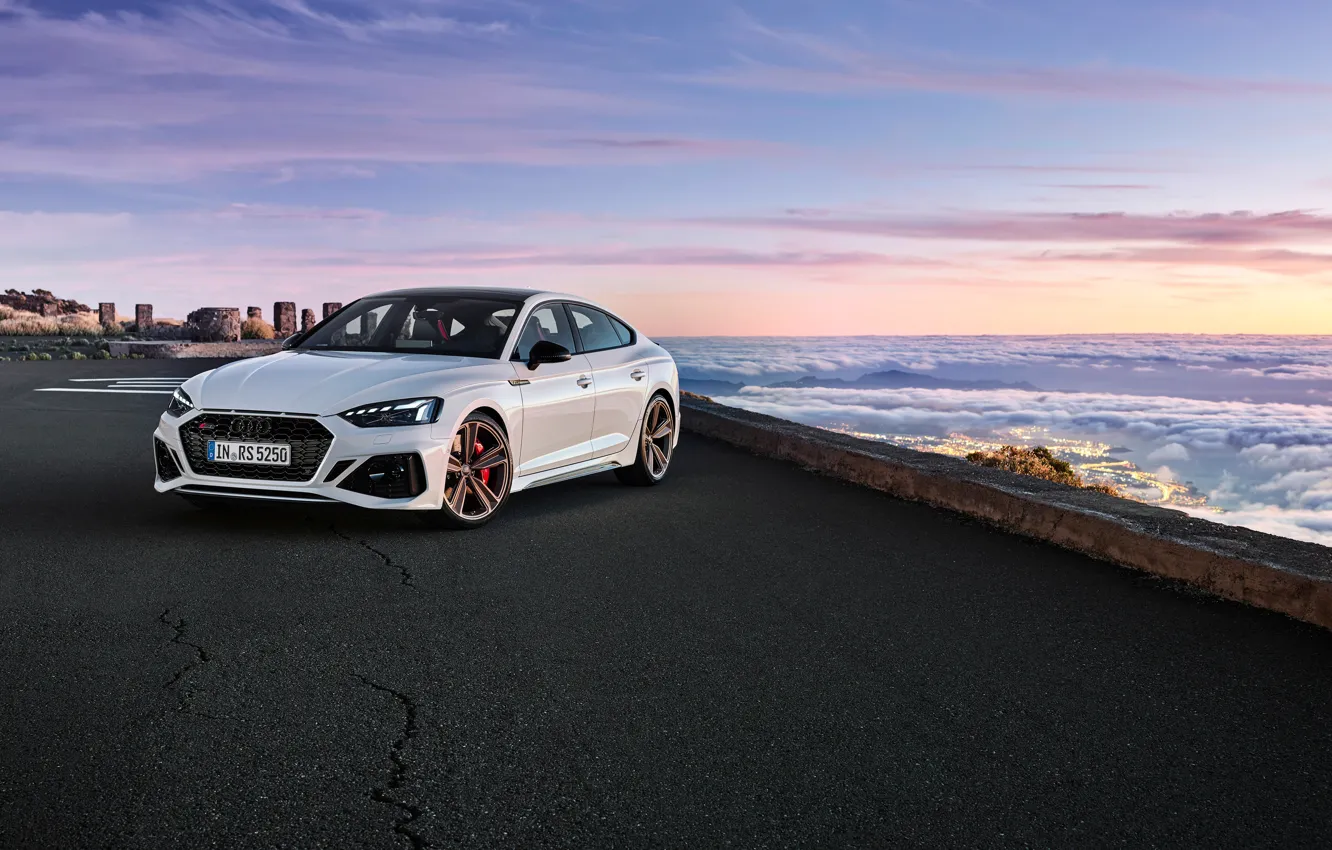 Photo wallpaper sunset, Audi, the evening, RS5, Sportback, RS 5, 2020