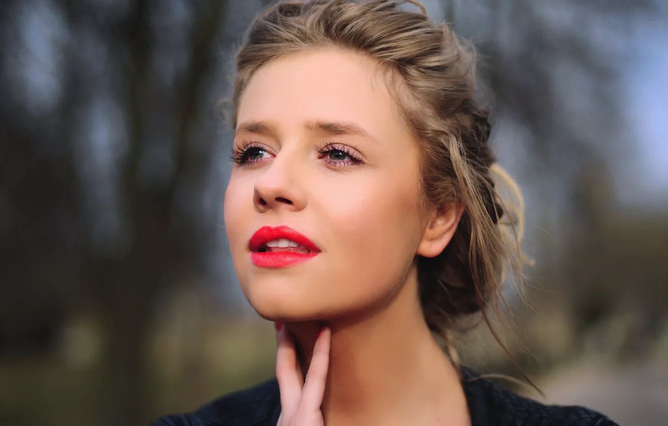 Photo wallpaper look, girl, portrait