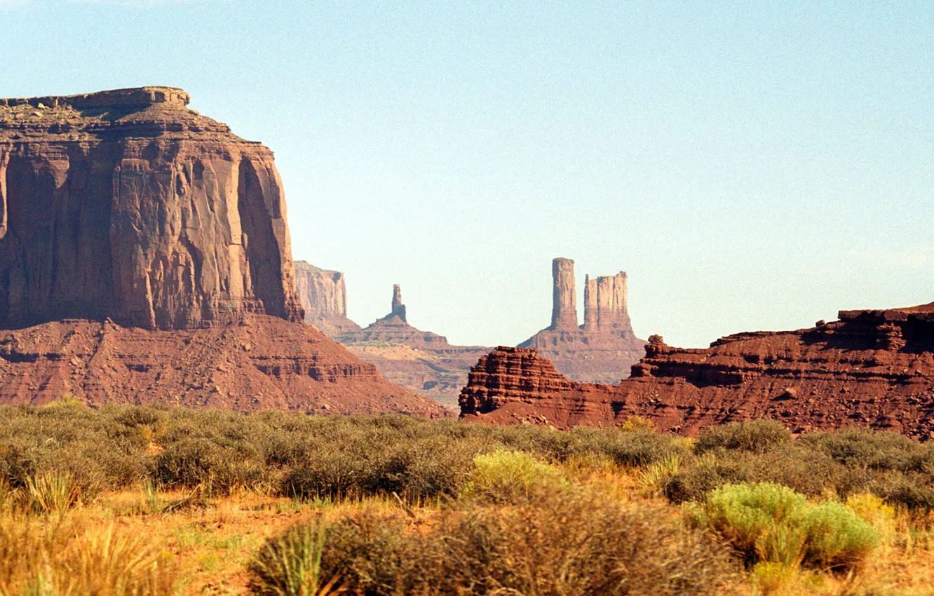 Photo wallpaper rocks, AZ, Utah, USA, Monument valley