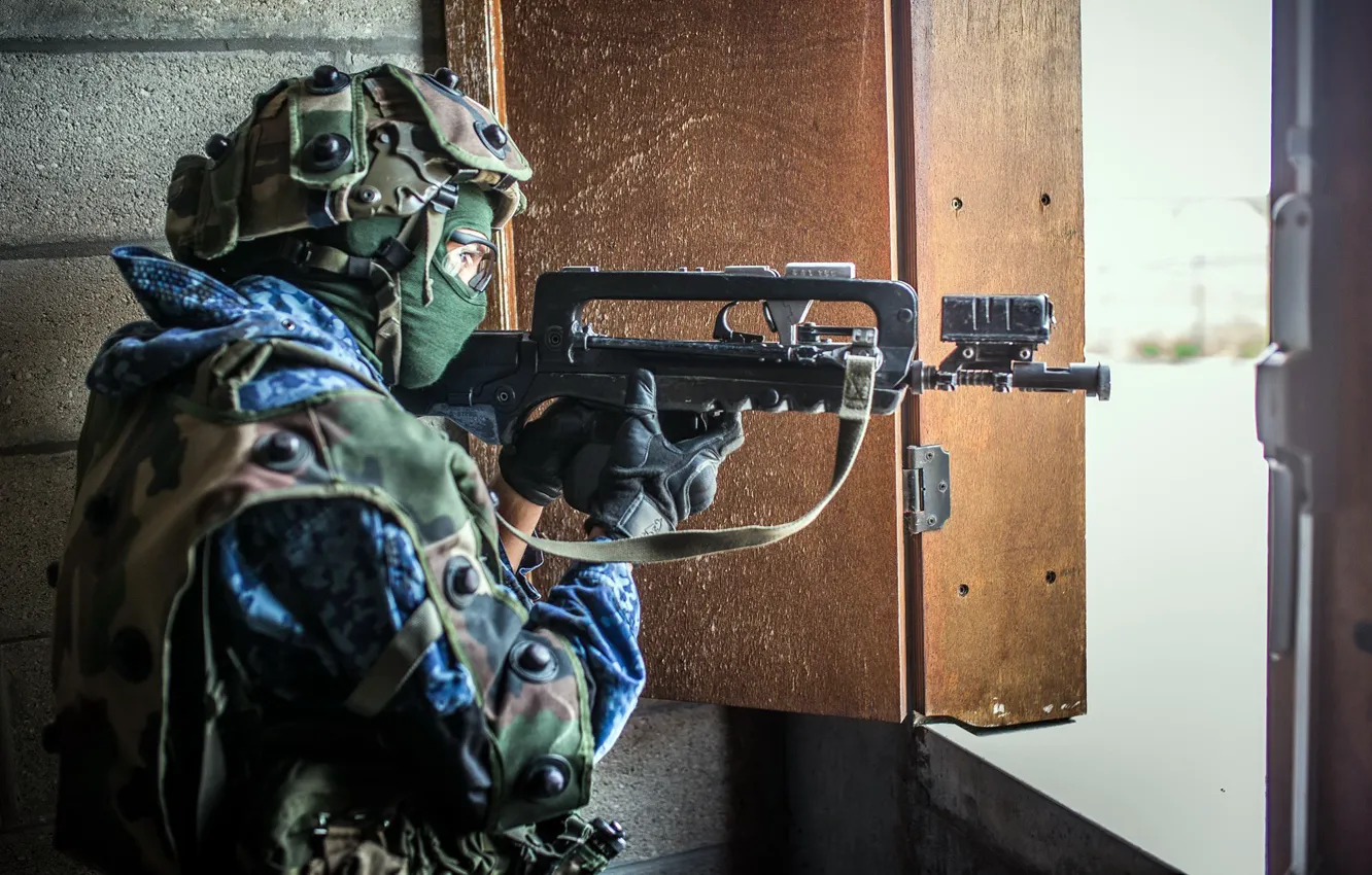 Photo wallpaper weapons, army, soldiers, French Army