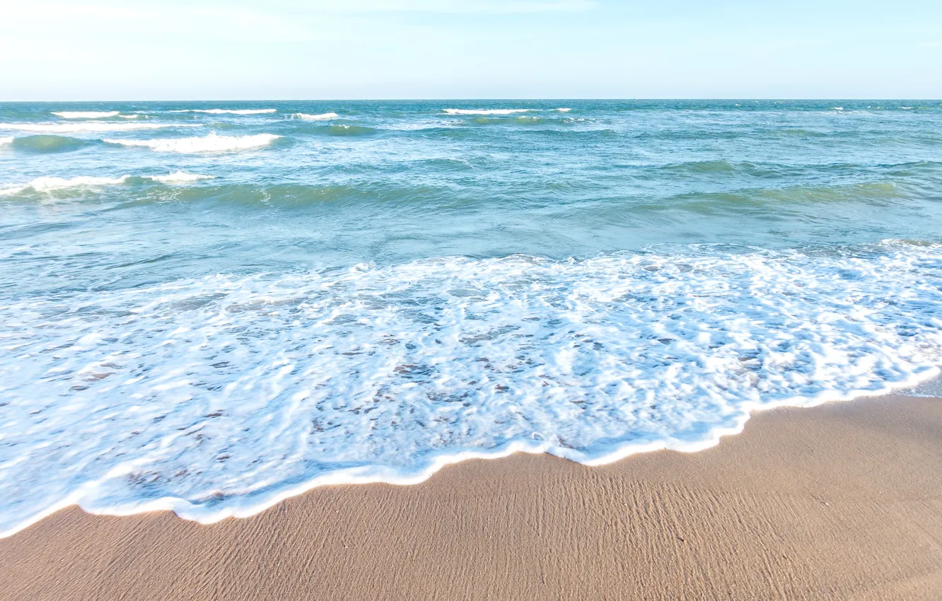 Photo wallpaper sand, sea, wave, beach, summer, waves, summer, beach