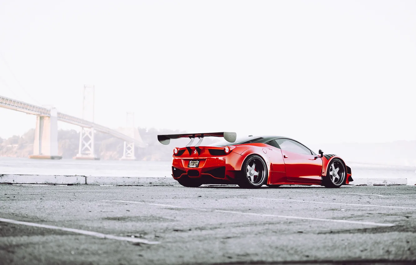 Photo wallpaper car, Ferrari, Supercar