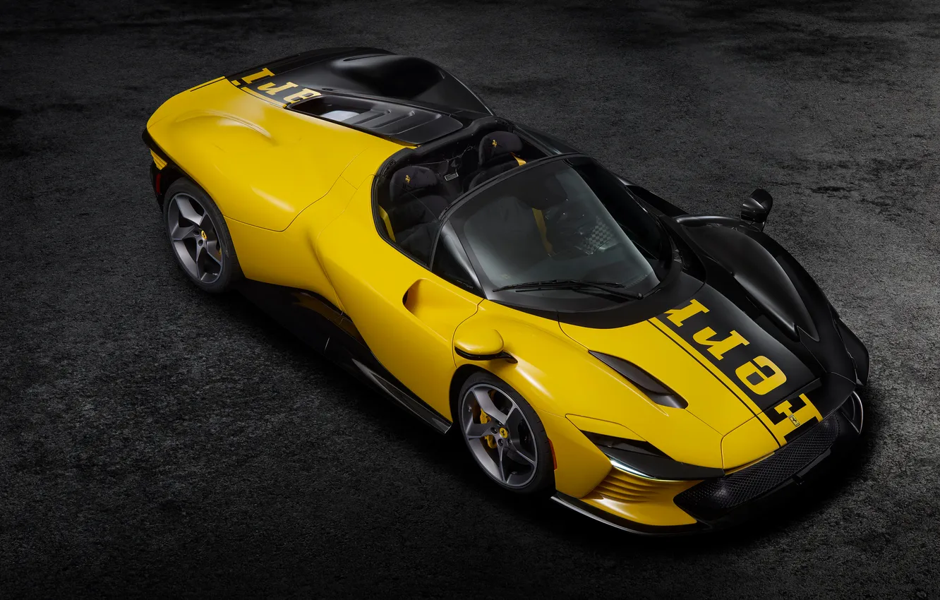 Photo wallpaper Ferrari, side view, Front, super car, Tailor Made, Enzo Ferrari, 2025, Ferrari Daytona