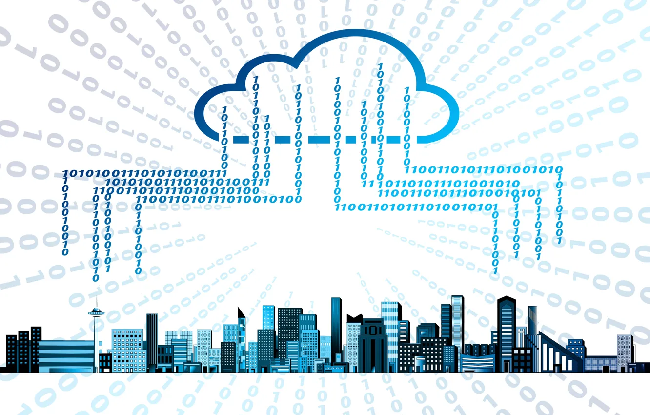 Photo wallpaper information, the city, network, Internet