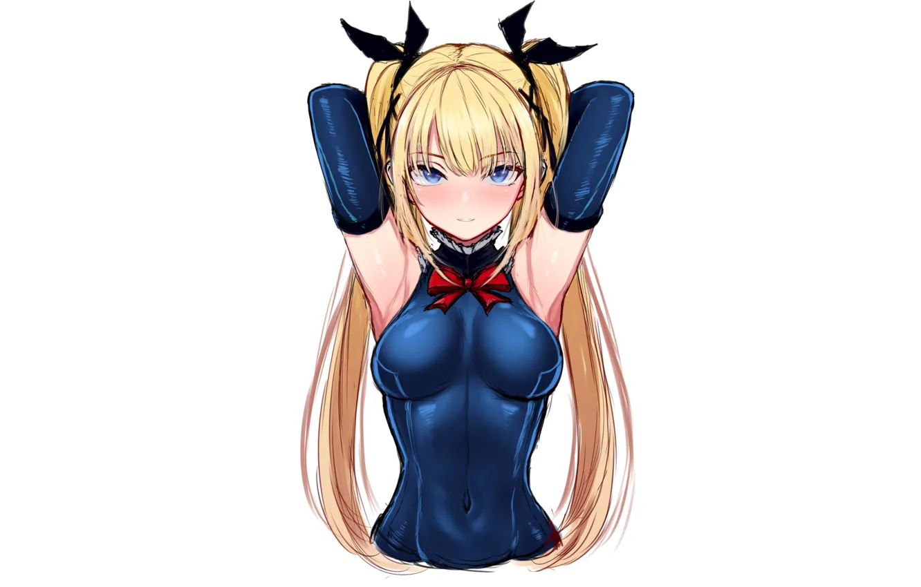 Photo wallpaper girl, hot, sexy, dead or alive, blue, anime, blonde, babe