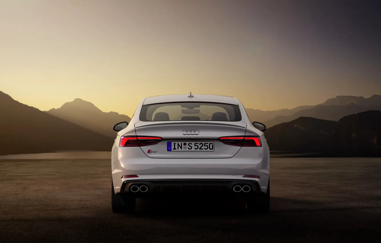 Photo wallpaper Audi, Audi A5, feed, 2019, S5 Sportback