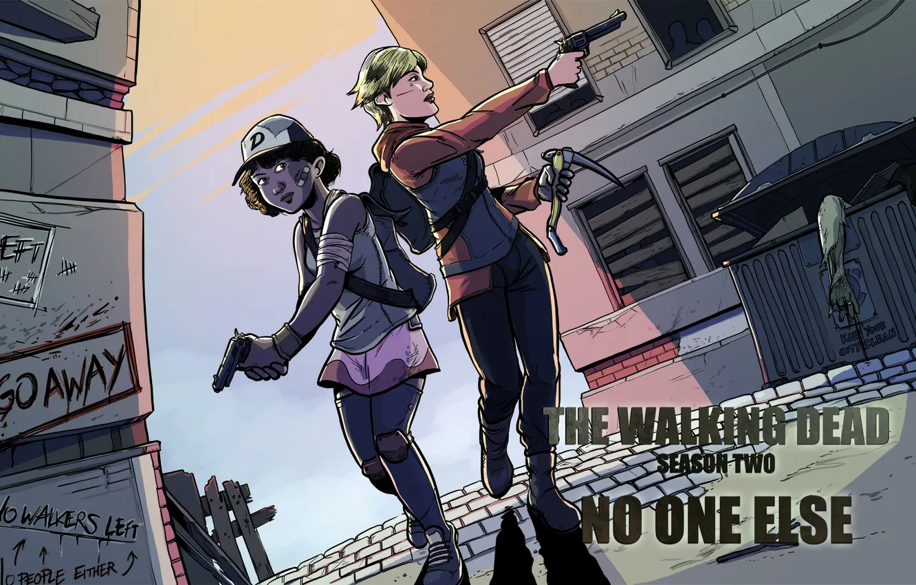 Photo wallpaper the game, game, The walking dead, Molly, molly, walking dead, Clementine, Clem