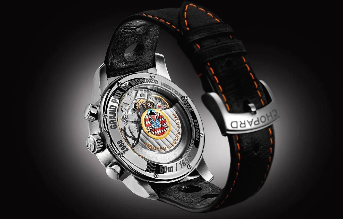 Photo wallpaper Watch, Monaco Grand Prix, Chronograph, Chopard, Louis-Ulysse Chopard, Swiss Luxury Watches, Louis-Ulysses Chopart