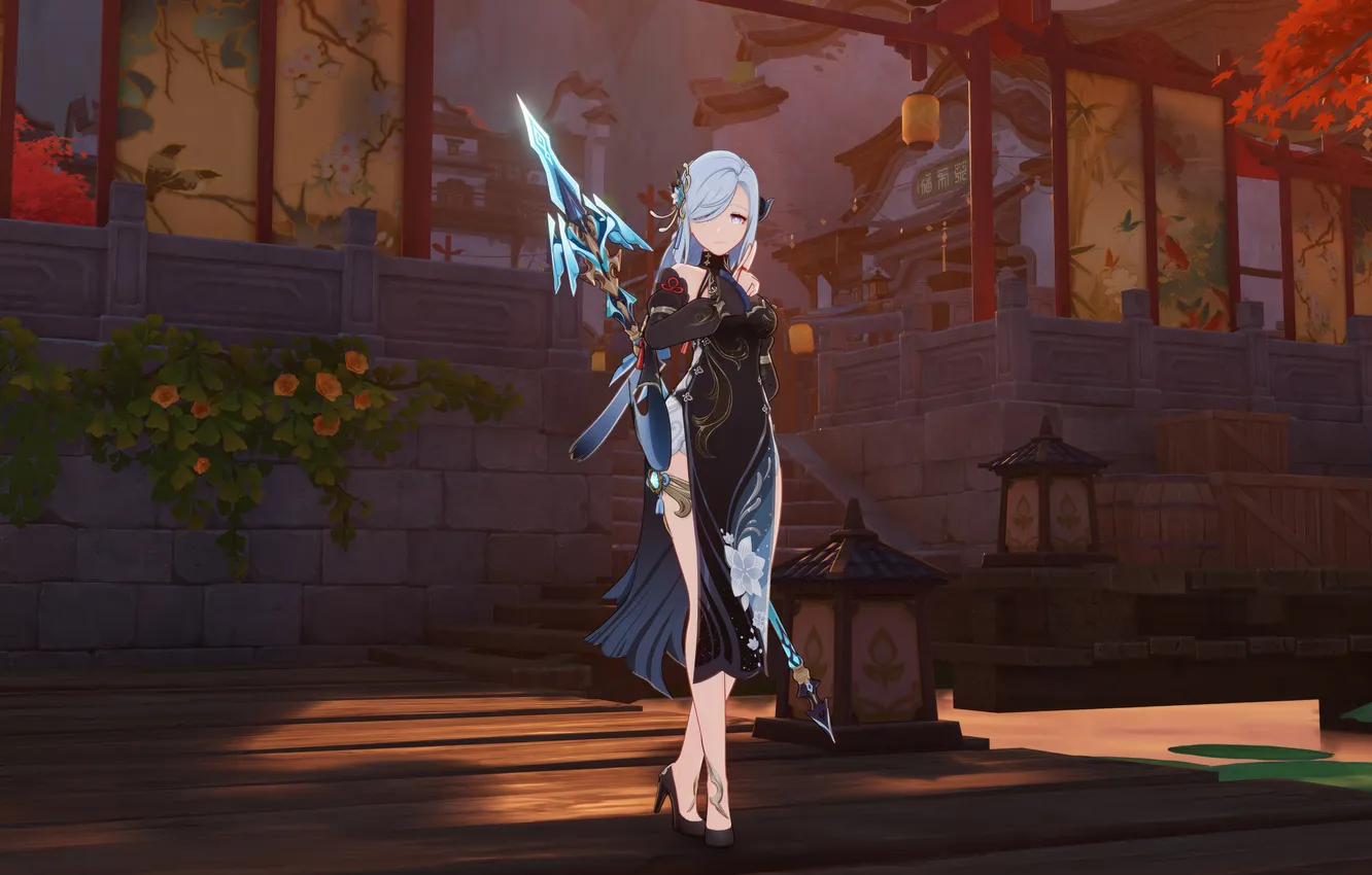 Photo wallpaper impact, Genshin, playstation-5