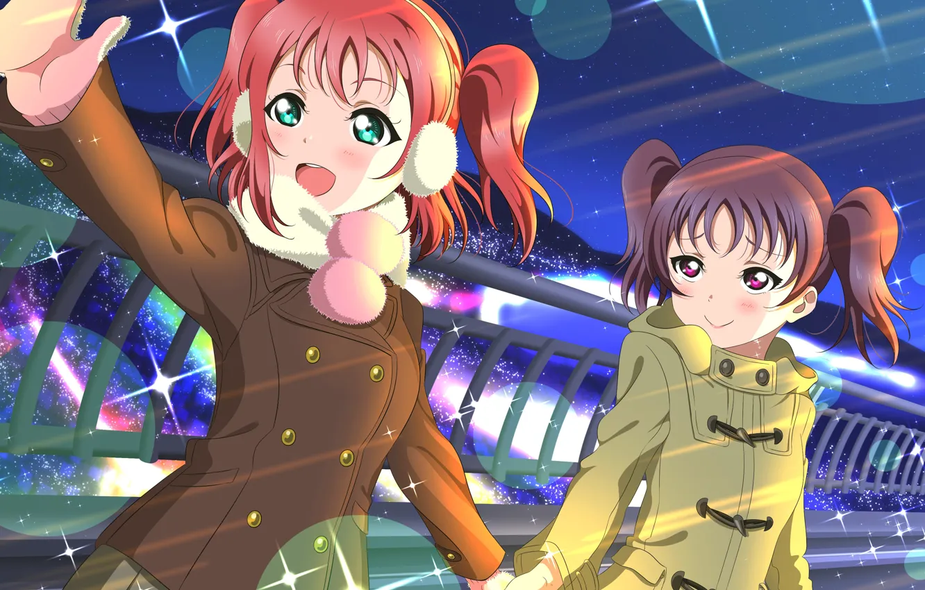 Photo wallpaper girl, coat, Love Live School Idol Project, Living love