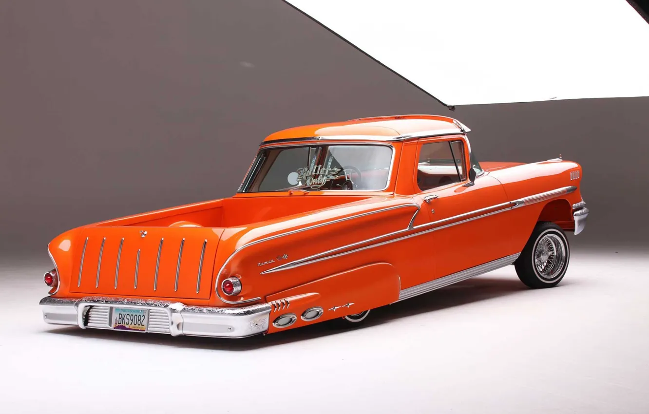 Photo wallpaper Chevrolet, Orange, The Way, Nomad