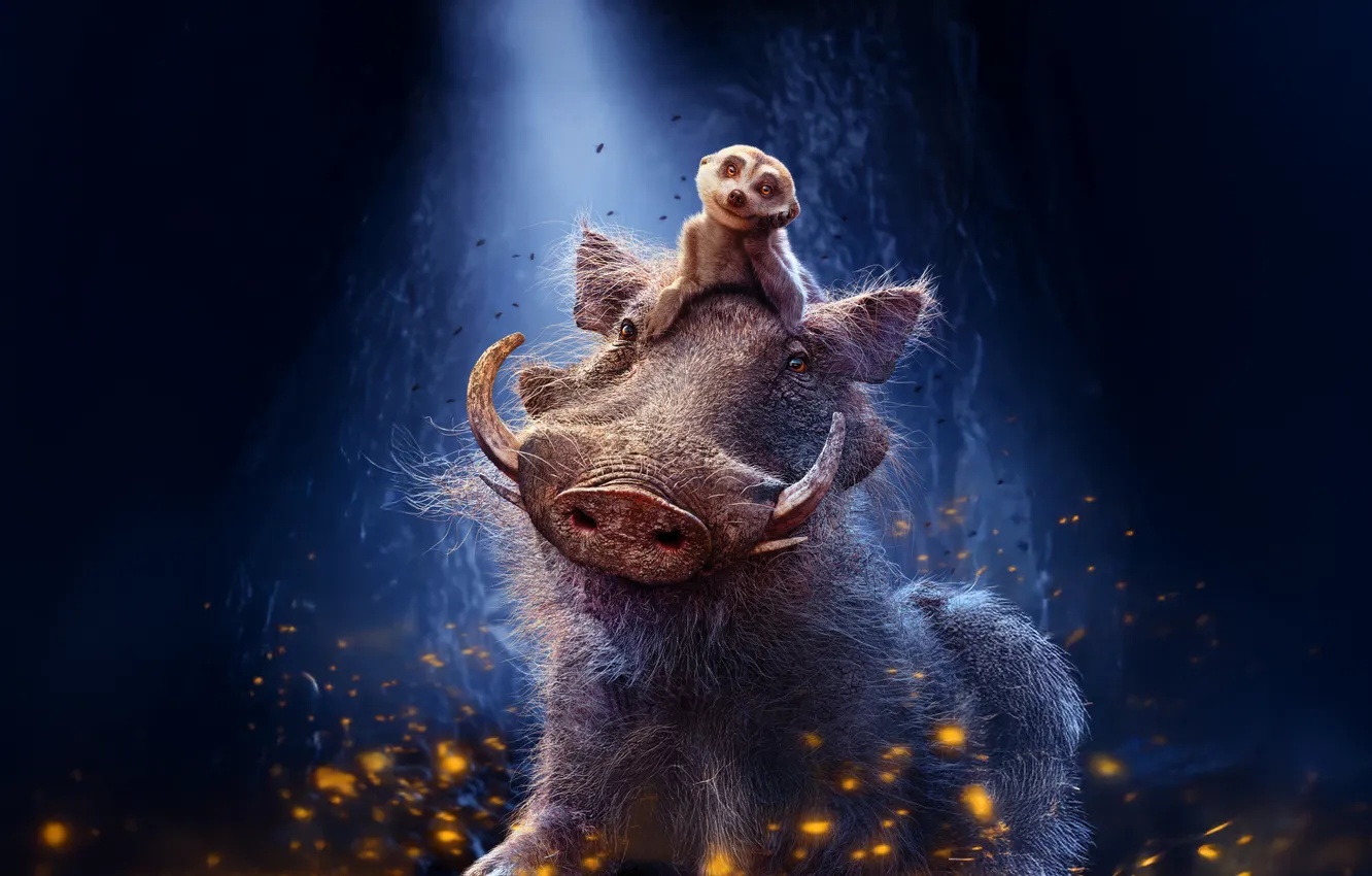 Photo wallpaper Timon, Pumbaa, -u1, mufasa the lion king