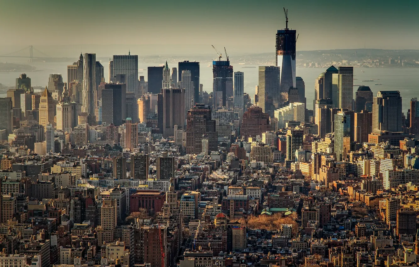 Photo wallpaper the city, New York, USA, Manhattan, New York, New York City