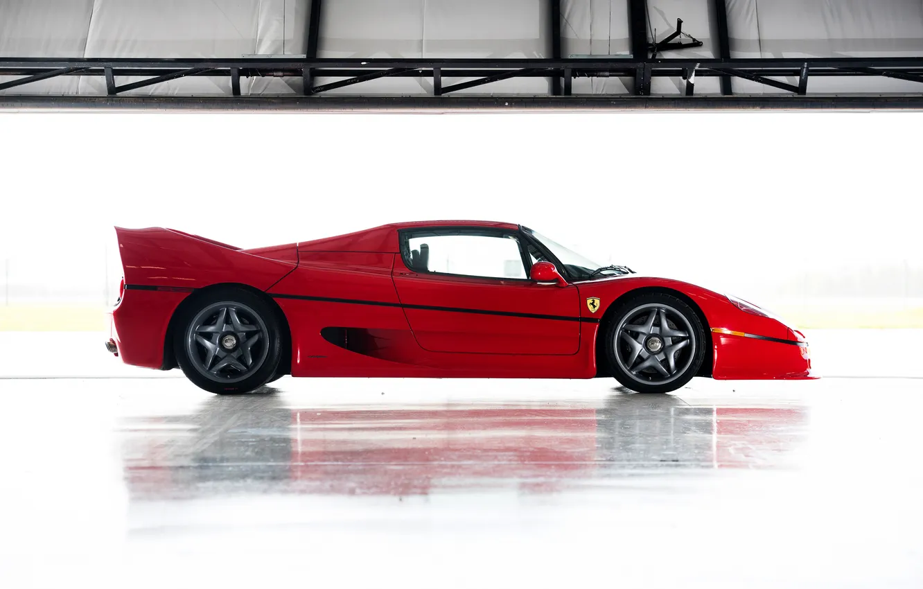Photo wallpaper Ferrari, sports car, convertible, 1995, F50, Ferrari F50