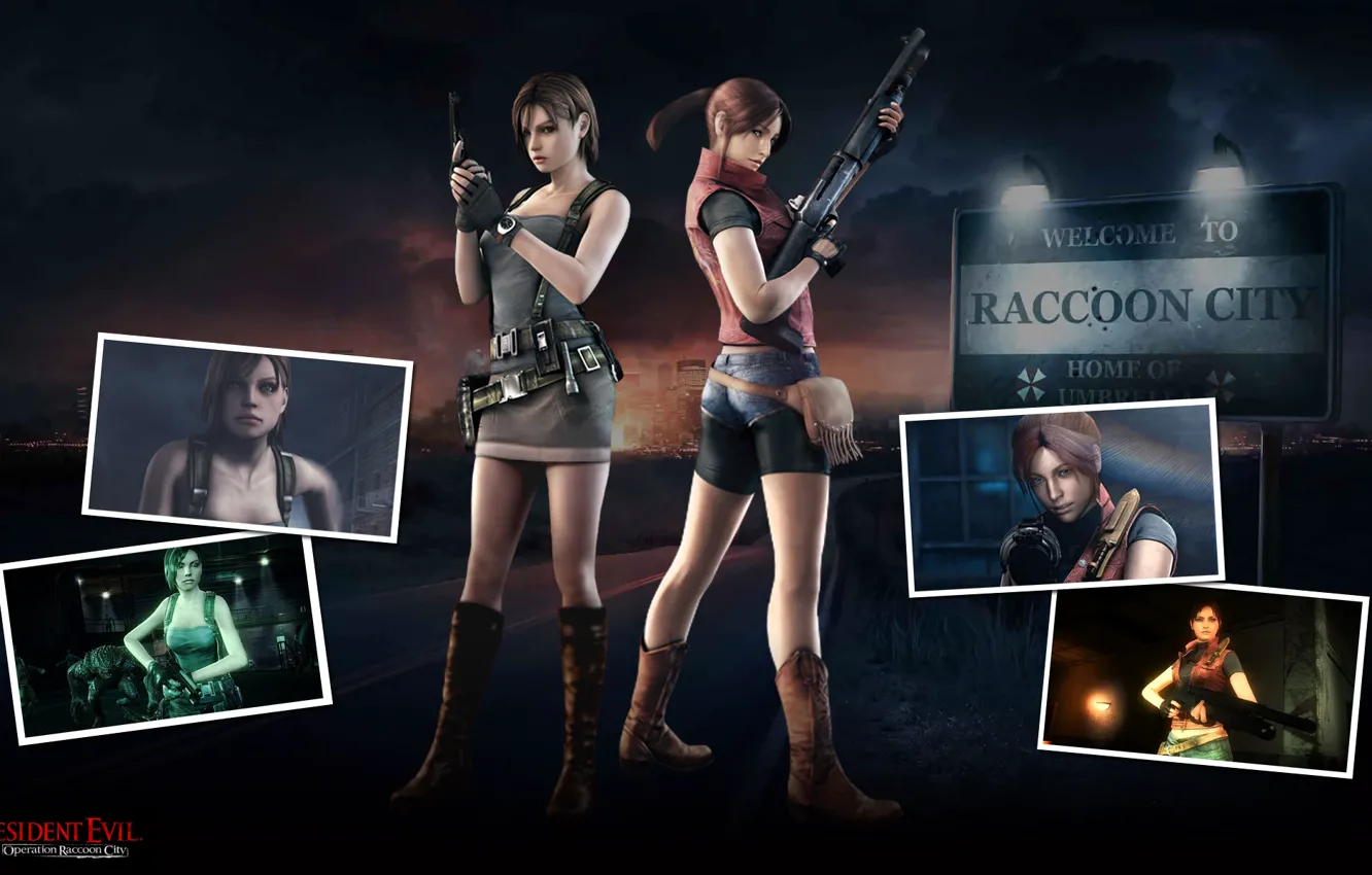 Photo wallpaper gun, weapons, gun, shotgun, Resident Evil, Biohazard, Resident Evil: Operation Raccoon City, Jill Valentine